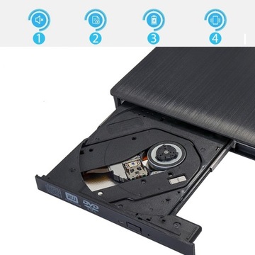 ВНЕШНИЙ ПРИВОД CD-R/DVD-ROM/RW USB 3.0 CD-ЗАПИСЫВАТЕЛЬ ПОРТАТИВНЫЙ ПРОИГРЫВАТЕЛЬ