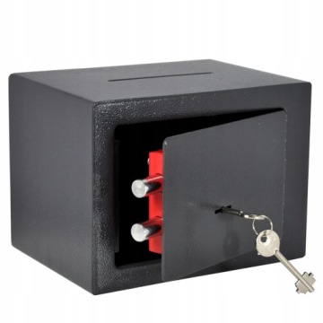 СЕЙФ С ПОДДОНОМ С ОТВЕРСТИЕМ - С КЛЮЧОМ -