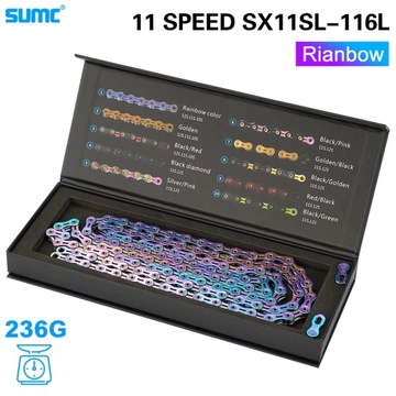 SUMC 11 Speed Bicycle Chain 116L With MissingLink 11V Mountain bike/Road