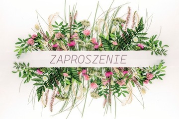 Zaproszenia ogólne, bez okazji komplet 10 szt ZT46