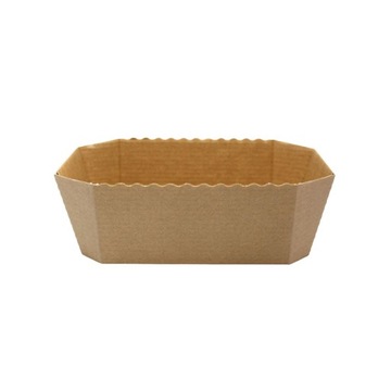 Forma papierowa do pieczenia 15,3 x 8,8 cm kraft - 10 szt.