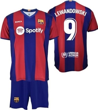 LEWANDOWSKI BARCELONA strój piłkarski T-10 FCB 134