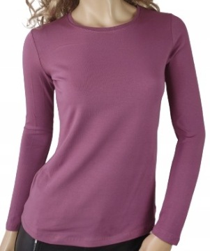 Гладкая блузка ЛаТынка ЦВЕТА с круглым вырезом Р48