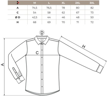 MALFINI PREMIUM JOURNEY 264 ELEGANCKA DOPASOWANA koszula męska SLIM XL