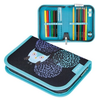 Комплект школьной сумки FiloLight Plus Flower Owl Herlitz