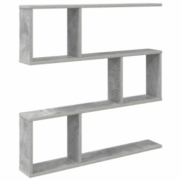 Полиця настінна Бетонний сірий 80 x 12 x 79,5 см