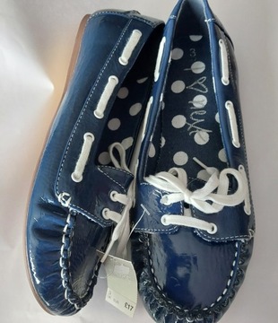 Next темно-синие мокасины 2 UK 34,5 PL