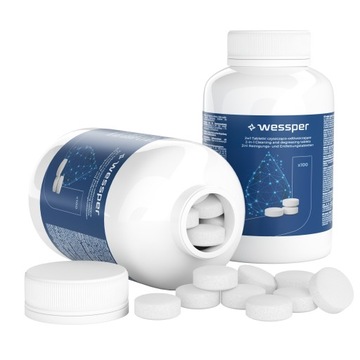 Tabletki do czyszczenia ekspresu i odtłuszczania Wessper 2w1 - 100 sztuk