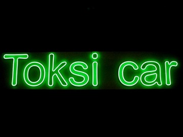 NTOKSICAR NEON LED FLEX NAPIS Toksi car