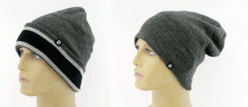 Мужской зимний комплект Шапка утепленная Перчатки Блок Головной убор 54-59 Логотип