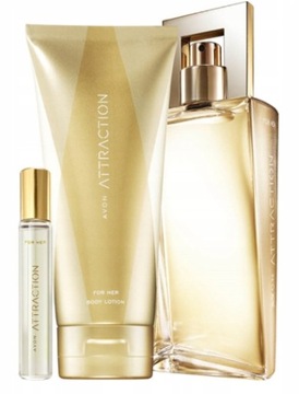 AVON Zestaw Attraction dla Niej Perfuma 50 ml Balsam Perfumetka