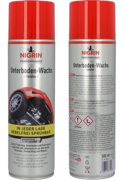 NIGRIN Wosk do Zabezpieczenia Podwozia Spray 500 ml