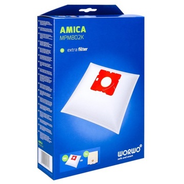 12x worki do odkurzacza AMICA VM 1033 ORA, VM 1034 ORA, VM 1041 Breva