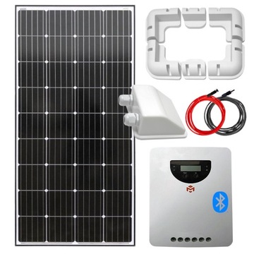 PANEL SŁONECZNY ZESTAW SOLARNY 200W REGULATOR MPPT