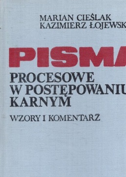 Pisma procesowe w postępowaniu karnym