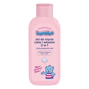 BAMBINO 2W1 ŻEL DO MYCIA CIAŁA I WŁOSÓW DLA NIEMOWLĄT I DZIECI 400ML