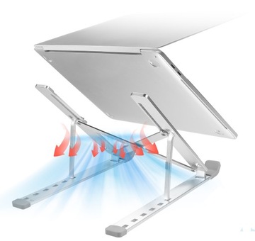 СКЛАДНАЯ РЕГУЛИРУЕМАЯ АЛЮМИНИЕВАЯ ПОДСТАВКА-ДЕРЖАТЕЛЬ ПОДСТАВКА ДЛЯ НОУТБУКА И ПЛАНШЕТА