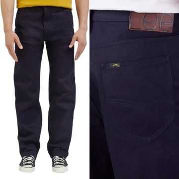 LEE spodnie STRAIGHT regular NAVY jeans 101 L _ W34 L32