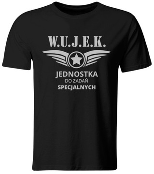 KOSZULKA WUJEK JEDNOSTKA DO ZADAŃ SPECJALNYCH, CZARNA, ROZ. L