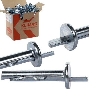 Kotwy do betonu wbijane 6x35 mm 100 szt. stalowe Klimas KRW