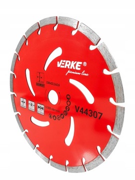 TARCZA DIAMENTOWA SEGMENTOWA DO BETONU KOSTKI KAMIENIA 230MM x 22,2 SEGMENT