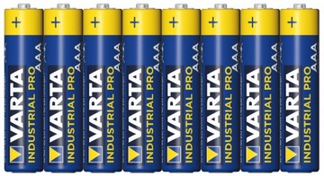 8 szt. Baterie alkaliczne Varta Industrial AAA LR3