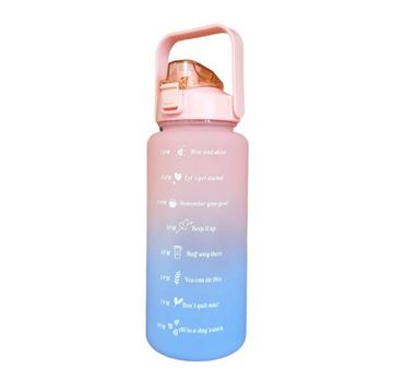 BUTELKA NA WODĘ BIDON Z MIARKĄ SIŁOWNIA FITNESS 2L BPA FREE