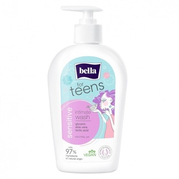 PŁYN DO HIGIENY INTYMNEJ BELLA FOR TEENS SENSITIVE 300ML DLA NASTOLATEK