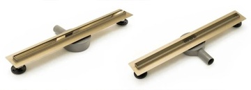 ODPŁYW LINIOWY REA NEO SLIM GOLD MIRROR ZŁOTY 70 KOMPLET