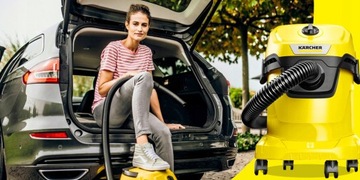 МОЩНЫЙ ПЫЛЕСОС БЕЗРЕШЕНКА WD3 KARCHER TURBO BRUSH ОРИГИНАЛЬНЫЕ МЕШКИ 4xШТ.