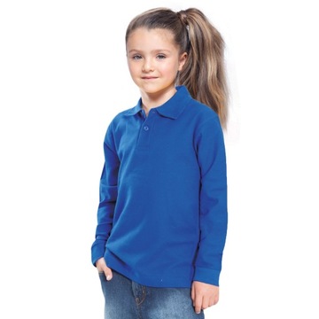 JHK KOSZULKA POLO DZIECIĘCA DŁUGI RĘKAW KOLORY 9+