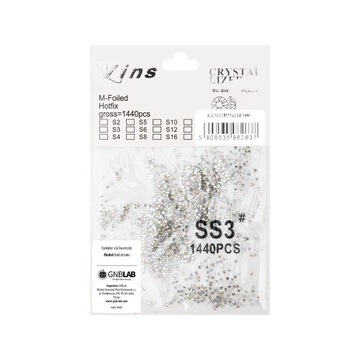 CYRKONIE DO PAZNOKCI SZKLANE SS3 CRYSTAL 1440SZT