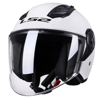 LS2 KASK MOTOCYKLOWY OTWARTY ECE 22.06 OF616 AIRFLOW II SOLID WHITE 2XL