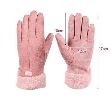 WOMEN FULL GIRLS GLOVES THERMAL GLOVES FOR CYCLING MOTORCYCLE SKIING PINK