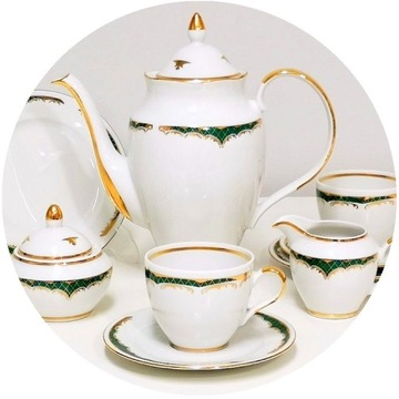 044 ASTRA SERWIS KAWOWY 12/39 CHODZIEŻ PORCELANA