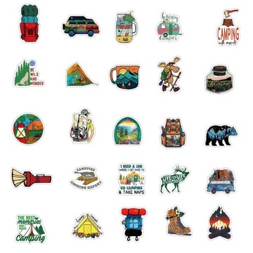 НАКЛЕЙКИ ДЛЯ НОУТБУКА CAMPING MIX НАКЛЕЙКИ БОМБЫ 50 шт.