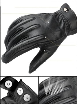 SKÓRA SKÓRZANE RĘKAWICE MOTOCYKL QUAD OZERO DOTYK