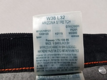 WRANGLER - ARIZONA STRETCH / Sztruksy W38L32 pas 97 cm Super