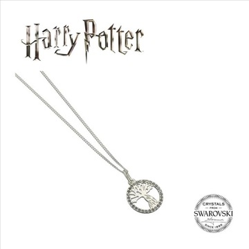 SWAROVSKI Srebrny naszyjnik z kryształami + Zawieszka Harry Potter