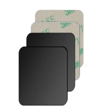 2x BLASZKA METALOWA PŁYTKA DO UCHWYTU MAGNETYCZNEGO TELEFON MAGNES 45x35mm