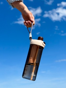 Бутылка для воды с ситечком и трубочкой, бутылка без BPA Majestic Sport 950 мл