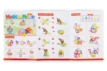 KLOCKI MAGNETYCZNE MAGICAL MAGNET MINI 38SZT 3+ V2