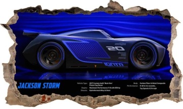 Наклейка на стену AUTA CARS 3D XXL