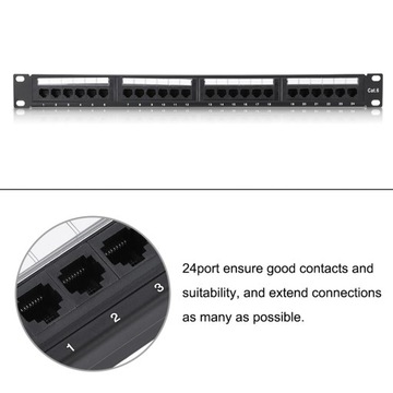 Сетевой адаптер CAT6, 24-портовая патч-панель, стоечный кабель, настенное крепление