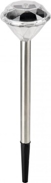 LAMPA SOLARNA LED OGRODOWA DIAMOND 34,5cm