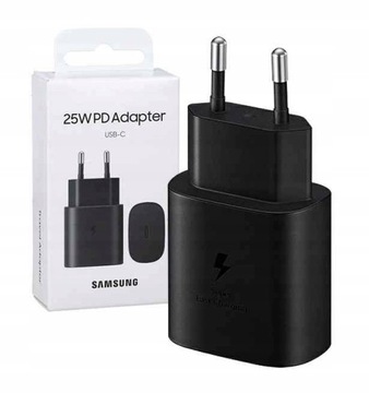 SAMSUNG SZYBKA ŁADOWARKA SIECIOWA SFC 3.0 25W 3A USB C - CZARNA
