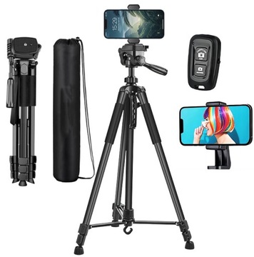 ДЕРЖАТЕЛЬ ДЛЯ ТЕЛЕФОНА ШТАТИВ ВЫСОКИЙ ФОТОГРАФИЧЕСКИЙ ШТАТИВ С ПУЛЬТОМ ПУЛЬТА 170 СМ