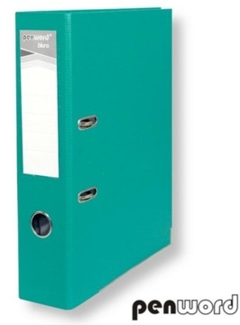 PENWORD Segregator z Okuciem A4 75mm TURKUSOWY