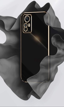 Etui do XIAOMI Redmi Note 12s GLAMOUR GOLD CASE ELEGANCKIE + SZKŁO