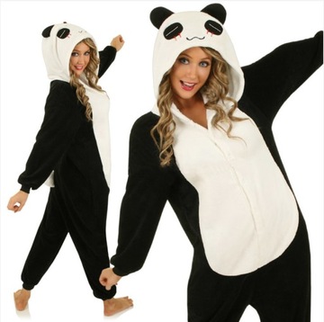 PIŻAMA DAMSKA PANDA ONESIE DRES KOMBINEZON rozm. [L] 168-175 cm